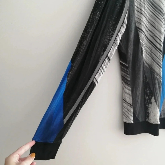 Helmut Lang Fracture Print Jersey Sweater Lightweight Long Sleeve Small - Picture 10 of 17